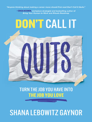 cover image of Don't Call It Quits